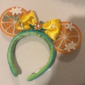 Disney Green and Orange Mouse Ears Headband